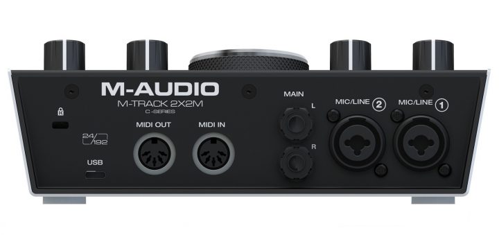 M-Audio M-Track 2×2 вид сзади